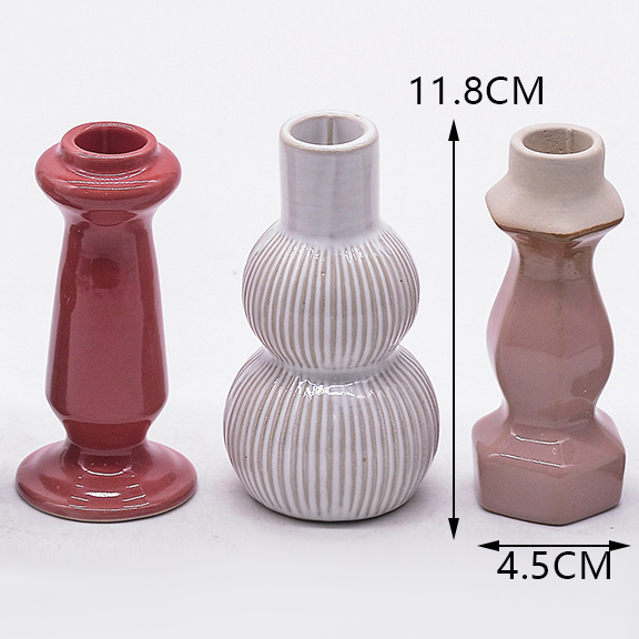 Moderne minimalistische Kerzenhalter Wohneinrichtung Keramik Kerzenhalter Fotografie Requisiten 5