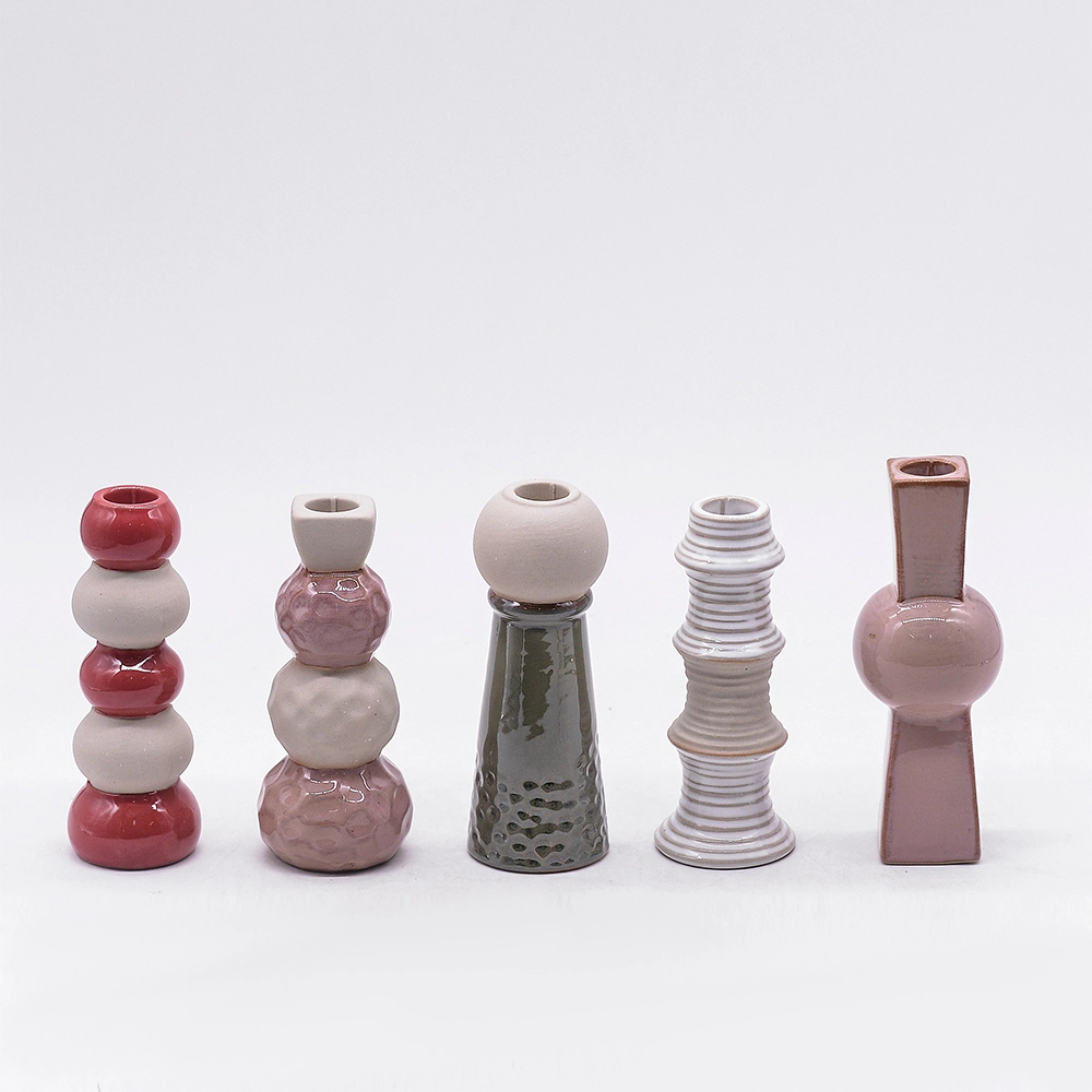 Modern Minimalist Candle Holder Home Decor Ceramic Candle Holder Photography Props 1