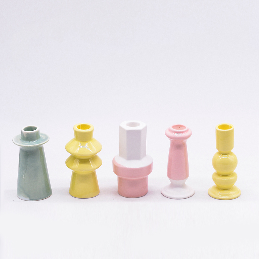 Nordic Style Roman Pillar Candle Holder Minimalist Art Craft Gifts Wax Melt Burner 1