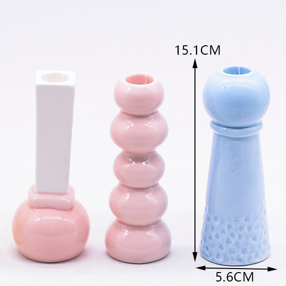 Nordic Style Roman Pillar Candle Holder Minimalist Art Craft Gifts Wax Melt Burner 6