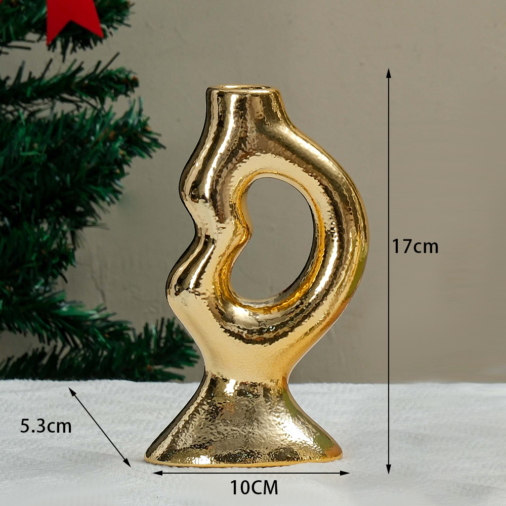 Candelador estrella Soporte de cerámica rústica Candle Stand Fantasy Garden Decoración del hogar Idea Magia Mágica Mágica 5