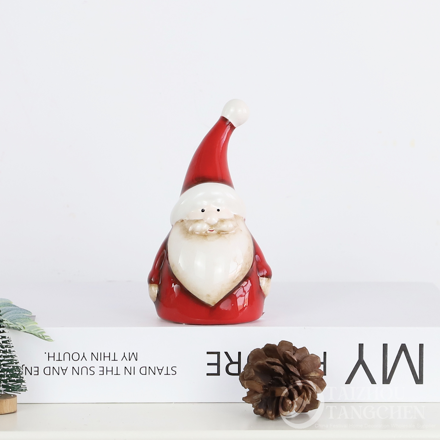 Keramik LED Weihnachtshäuser, Skandinavische Nordische Weihnachtsdorf Ornamente, Urlaub Home Dekoration Großhandel 7