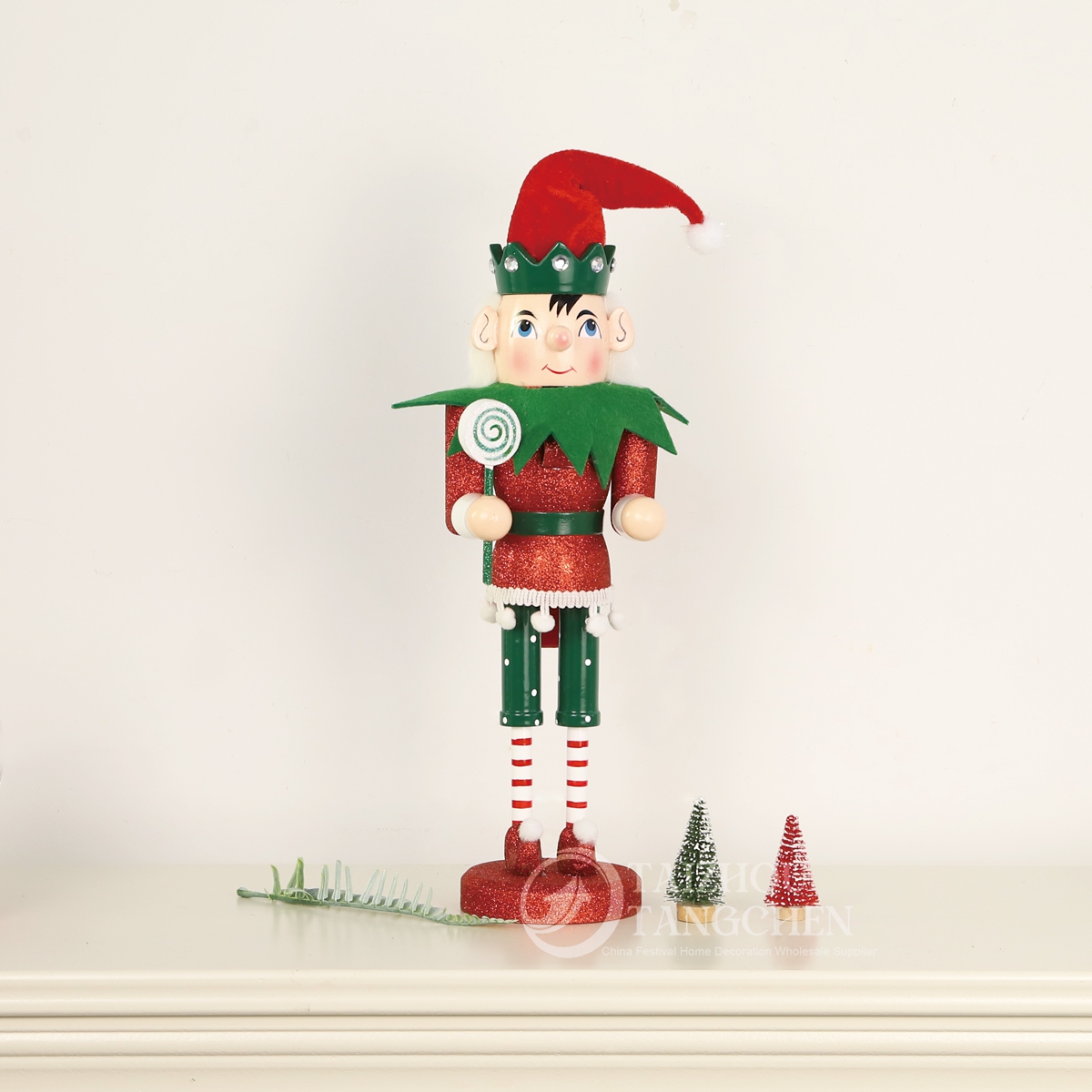 Esstisch, Kamin, Zirkusdeko, Cartoon-Junge und -Mädchen, Elfen-Gnom, Kristallkugel, Weihnachtsschneekugel 4