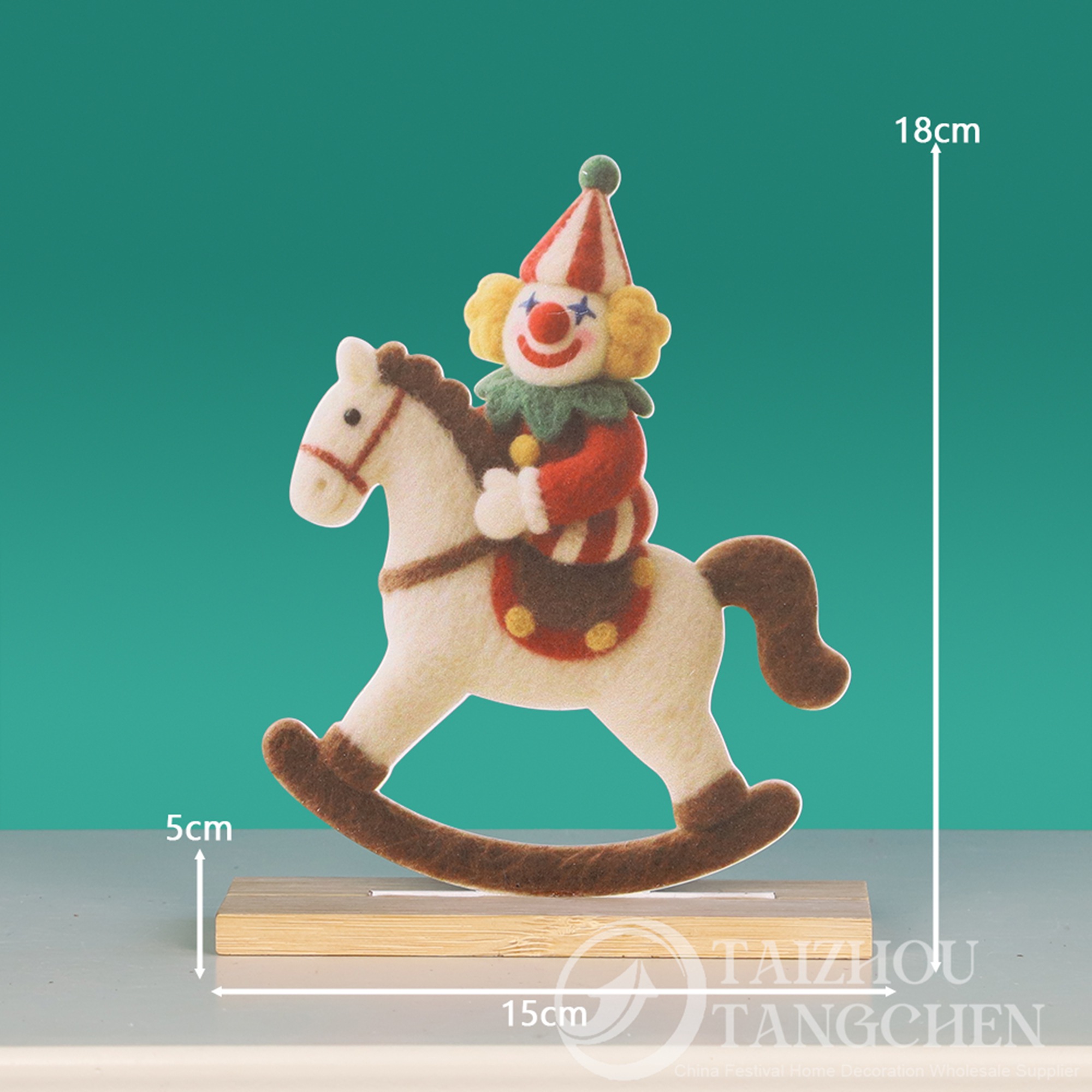 Weihnachtliche Schaukelpferde aus Metall – Vintage-Tischfiguren aus Zinn im Zirkusstil 5