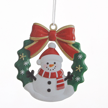 Adornos navideños de metal con forma de corona: adornos vintage de hojalata para colgar en el árbol de Navidad. 6