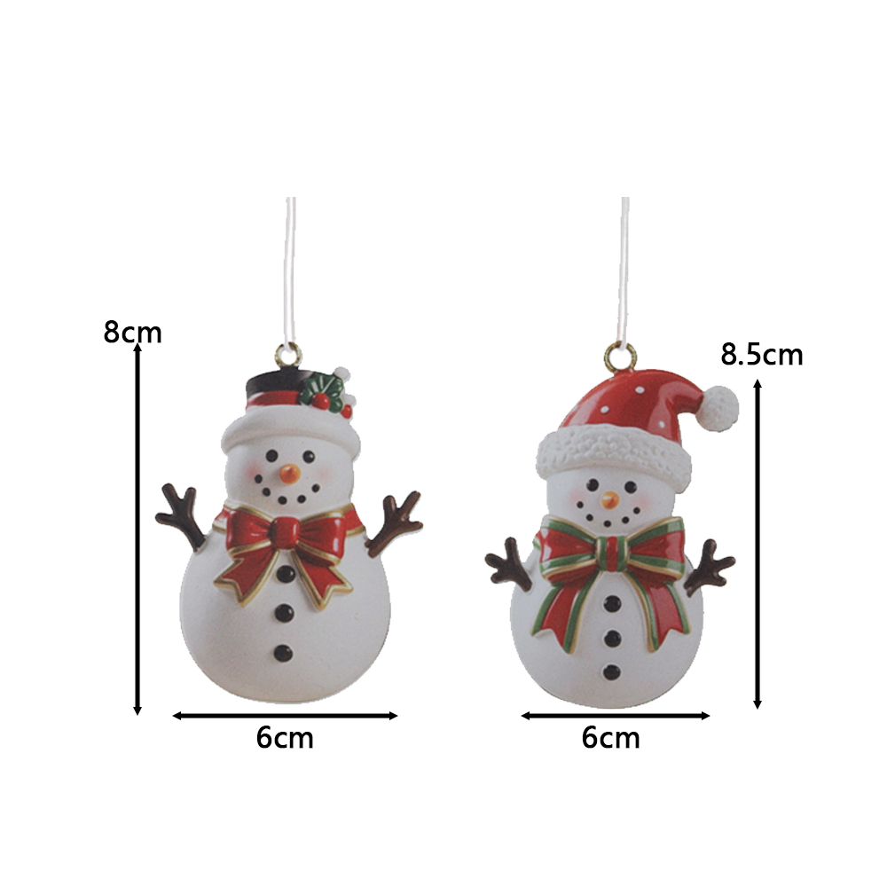 Colección de adornos colgantes navideños de hojalata: Papá Noel, ángel y muñeco de nieve, decoraciones navideñas de circo de metal. 8