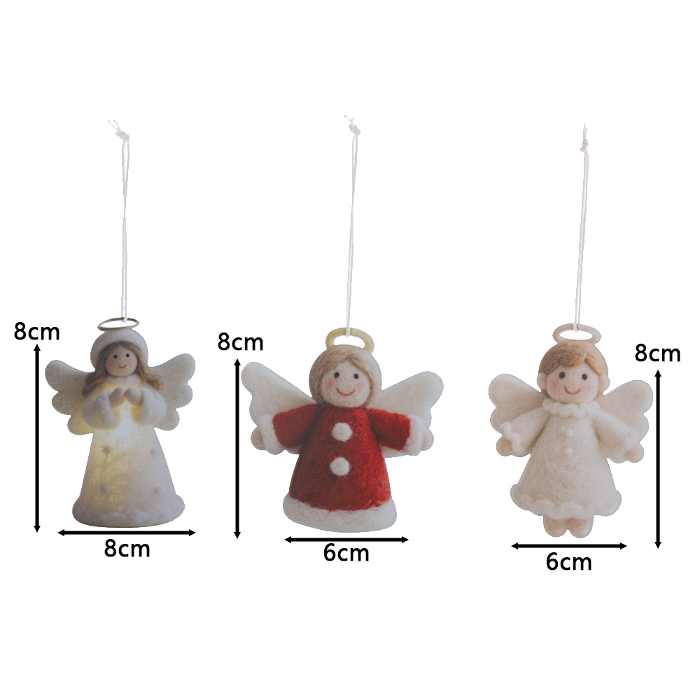 Colección de adornos colgantes navideños de hojalata: Papá Noel, ángel y muñeco de nieve, decoraciones navideñas de circo de metal. 6