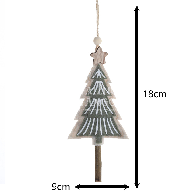 Individuell gestaltete Weihnachtsbaumkugeln aus Filz im nordischen Stil – handgefertigte Hängedekorationen für Kinder, DIY-Weihnachtsfeiern und Zuhause 6