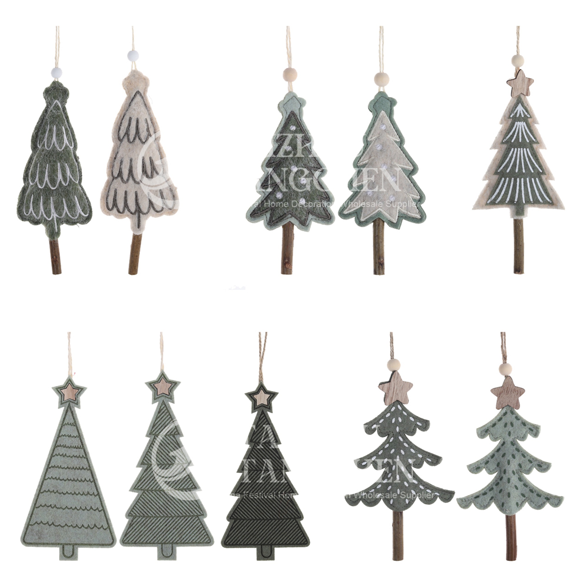 Individuell gestaltete Weihnachtsbaumkugeln aus Filz im nordischen Stil – handgefertigte Hängedekorationen für Kinder, DIY-Weihnachtsfeiern und Zuhause 7
