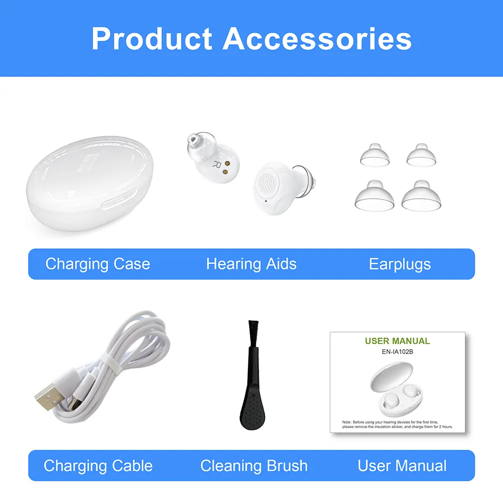 in Ear Hearing Aids Rechargeable by Greenwattz 4