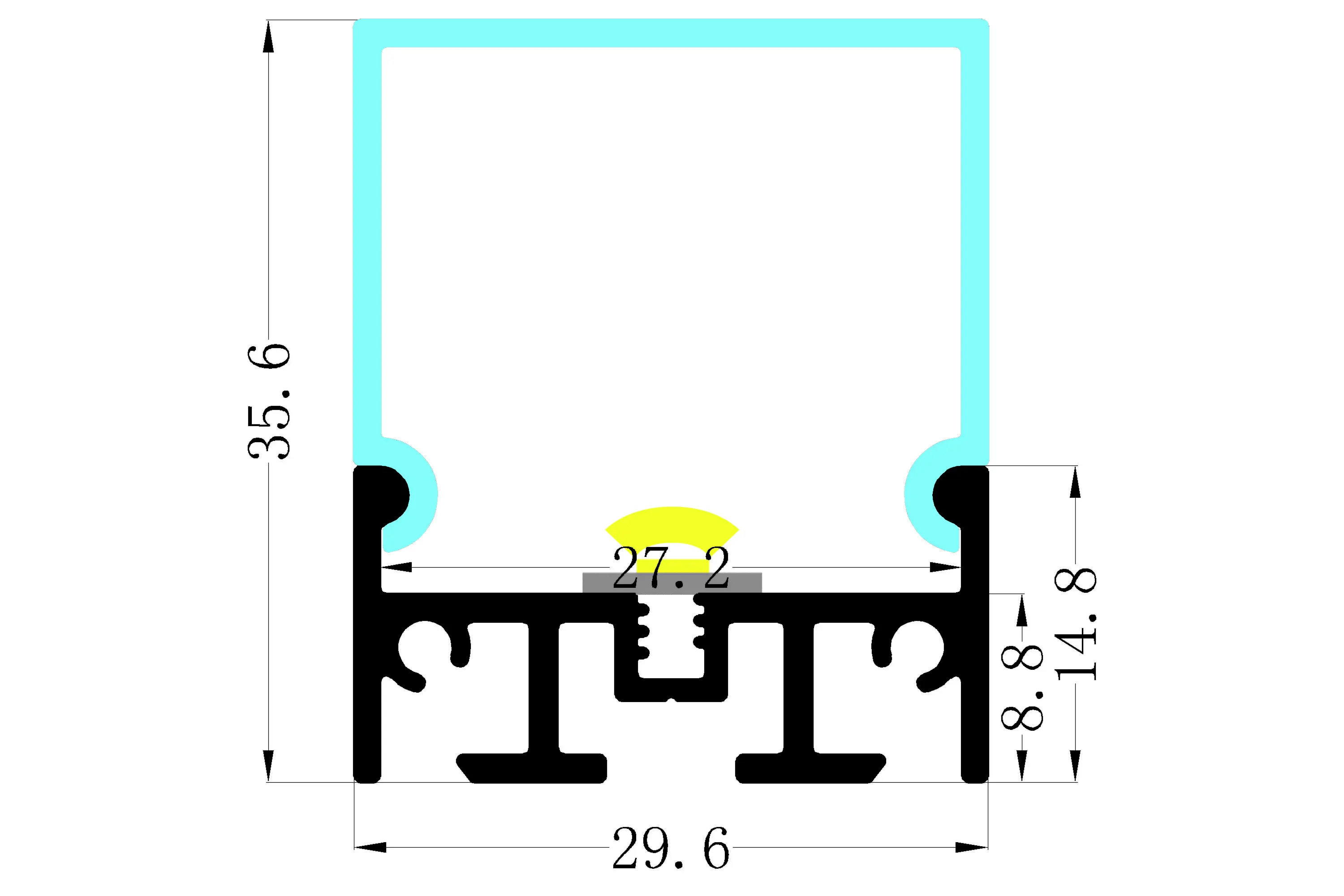 Linear Fluorescent Fixture - for Home - DHT-ECO 4
