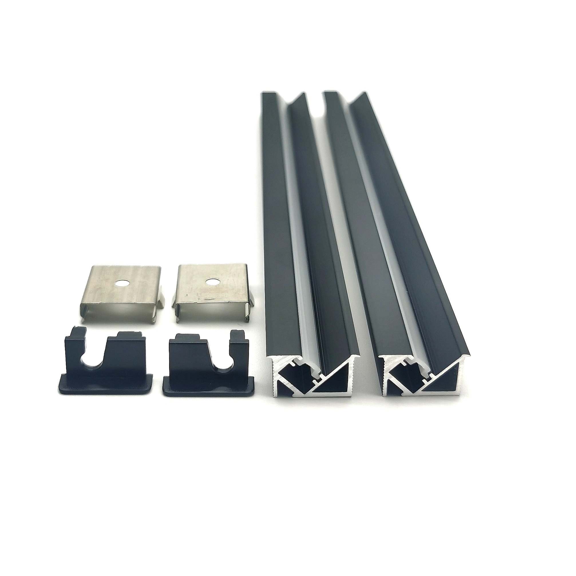 New Design YG-2011 PC Diffuser Cover Auti-glare 45 Degree Led Strip Aluminum Profiles for Cabinet Bottom 1