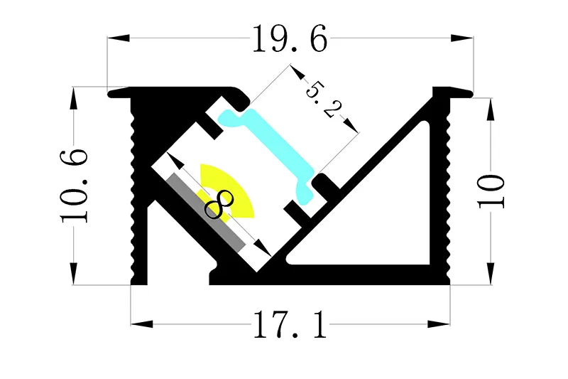 Linear Fluorescent Fixture - for Military Camp - DHT-ECO 4