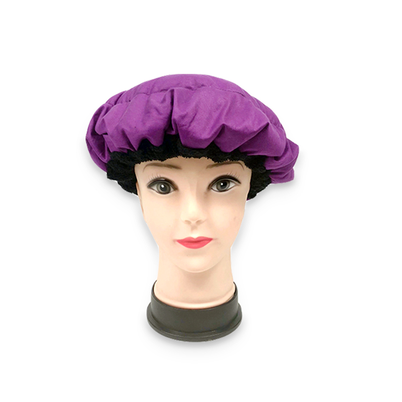 Home Use Heat Cap Natural Flaxseed Linseed Microwave Heat Thermal Steaming Hair Care Mask Hair Cap Bonnet 3