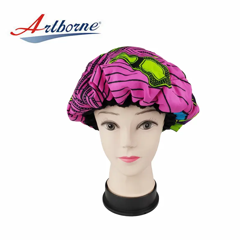 Natural flaxseed linseed microwavable heat thermal deep conditioning heat cap steaming salon hair care mask cap bonnet 1