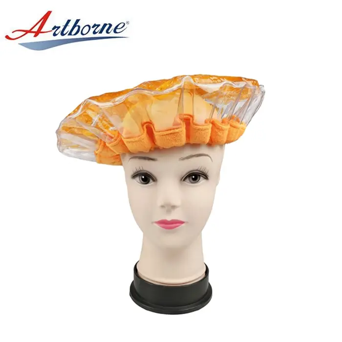 pearlie gel bead microwave heated Thermal condition steaming salon hair care mask cap bonnet 1