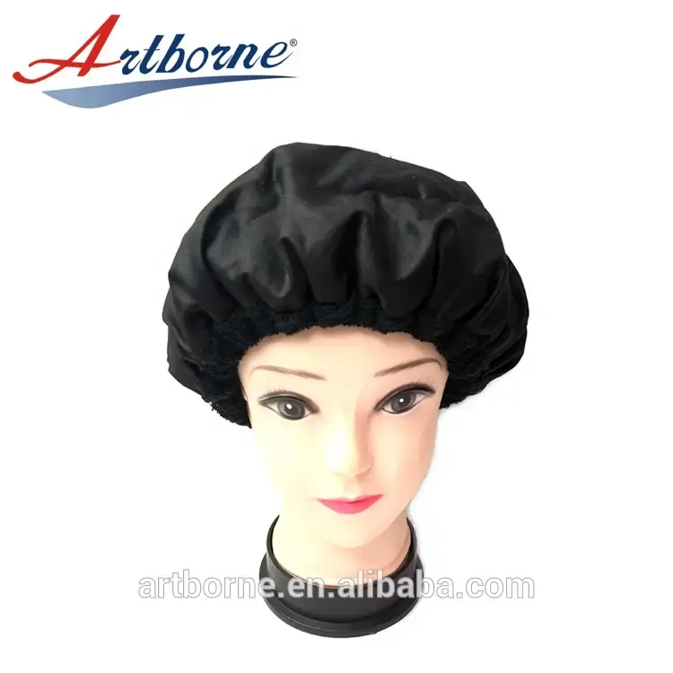 Natural flaxseed linseed microwavable heating conditioning hair care mask cap bonnet deep conditioning heat cap hair care cap 1