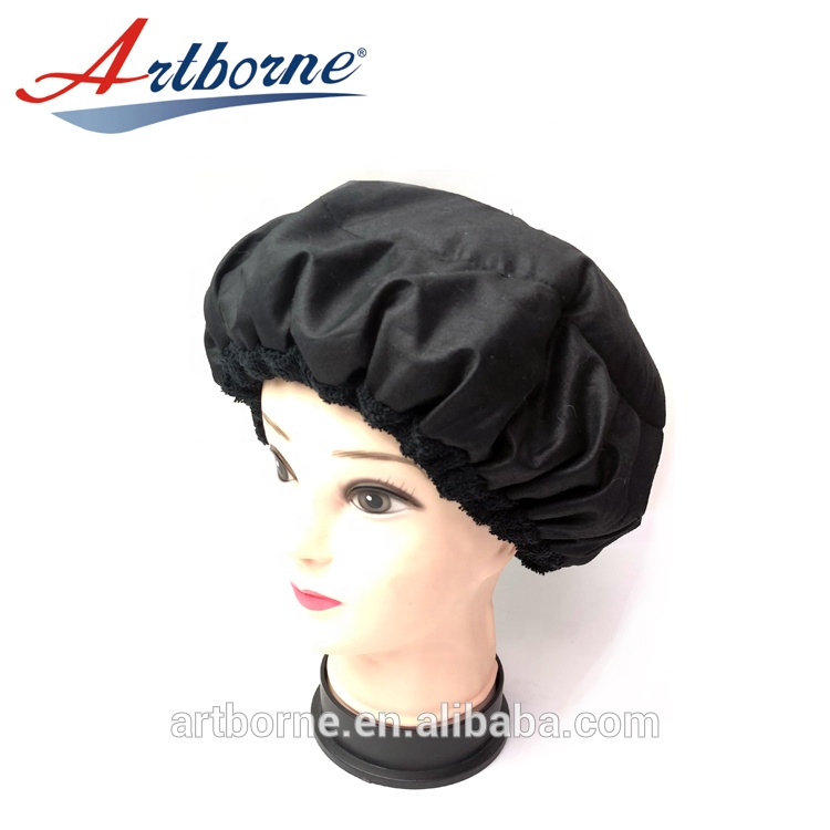 Natural flaxseed linseed microwavable heating conditioning hair care mask cap bonnet deep conditioning heat cap hair care cap 4