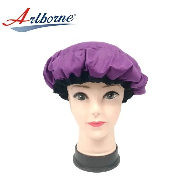 home use natural flaxseed linseed heat cap microwavable hair steaming cap steaming hair mask cap bonnet 1