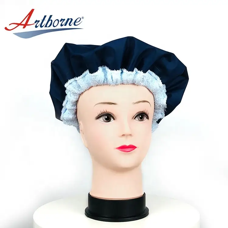 Natural flaxseed linseed microwavable heat cap thermal condition steaming salon hair care mask cap bonnet hair care cap 1