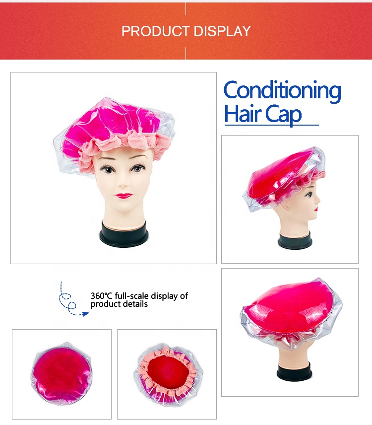 Artborne steam hot head deep conditioning thermal heat cap factory for hair 5