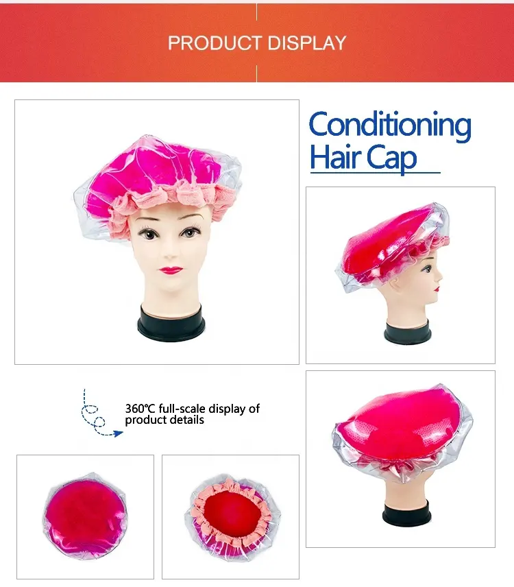 Artborne steam hot head deep conditioning thermal heat cap factory for hair 5