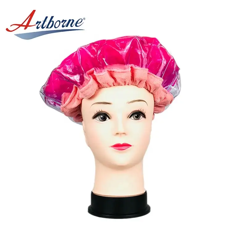 click instant heat hot steaming steam hair mask cap bonnet 1