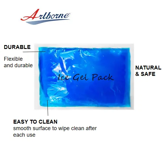 Artborne plastic ice pack for migraine suppliers for muscle strain 4