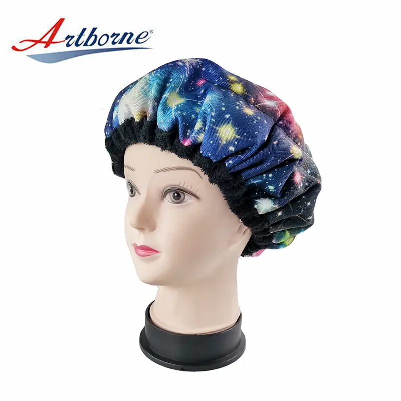 Natural flaxseed linseed microwave hair steaming cap hair mask cap bonnet cordless microwavable heat cap 1