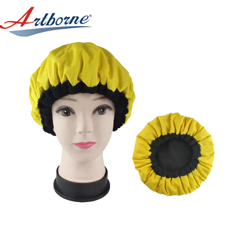 Heated Flaxseed Cap with Disposable Shower Cap Microwave Heat Cap Hair Treatment Heat Therapy Thermal Hair Steamer Bonnet Cap 1