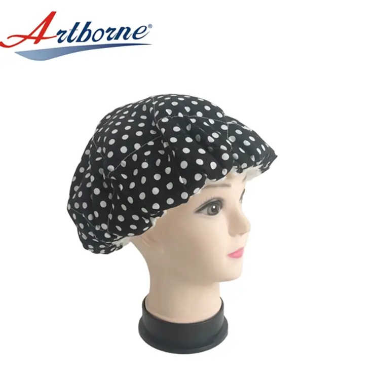 Reusable cordless flaxseed microwavable heated thermal deep conditioning heat cap hair steaming heat cap steam cap hat for hair 1