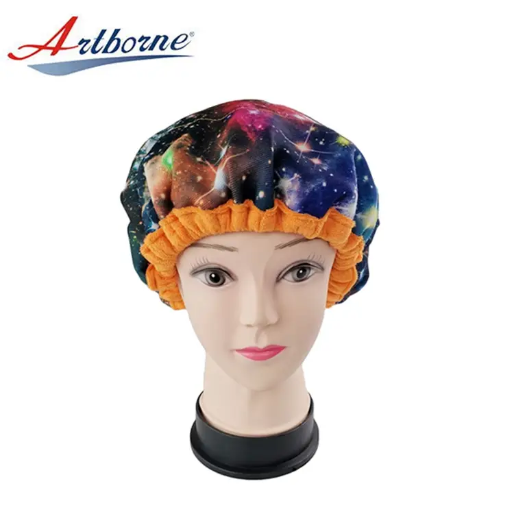 Reusable Cordless Flaxseed Heat Cap Microwavable Heated Thermal Cap Deep Conditioning Heat Cap 1