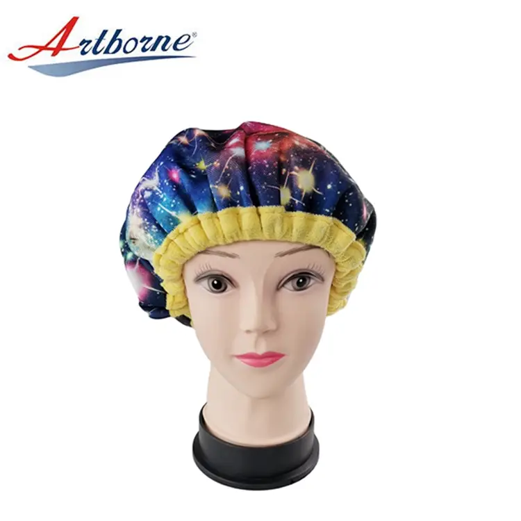 Reusable Cordless Flaxseed Cap Microwavable Heated Thermal Cap Deep Conditioning Heat Cap Hair Steaming Cap 1