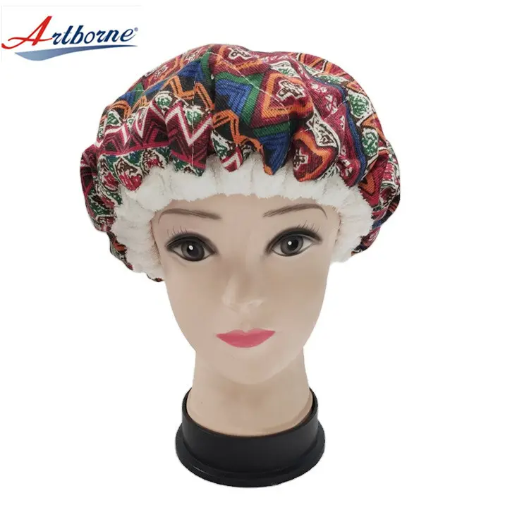Artborne heat waterproof shower cap suppliers for women 2