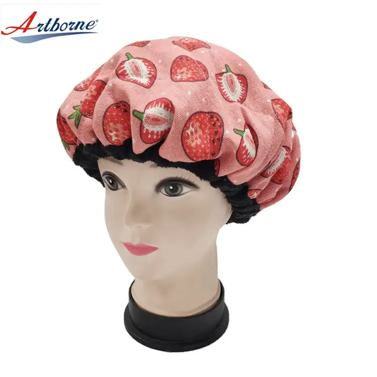 Hair Styling and Treatment Steam Cap | Heat Therapy and Thermal Spa Hair Steamer Flaxseed Hair Cap Deep Conditioning Heat Cap 1
