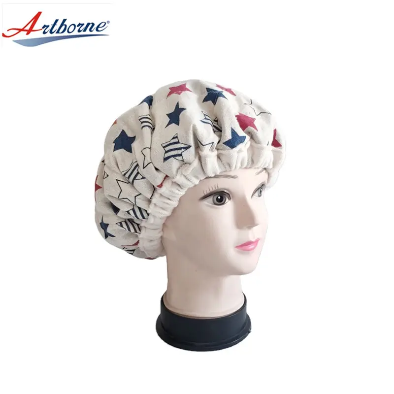 Artborne women thermal hair care hot head deep conditioning cap factory for shower 3