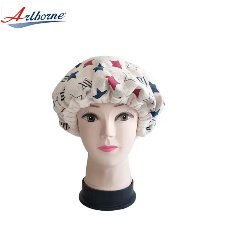 Artborne women thermal hair care hot head deep conditioning cap factory for shower 2