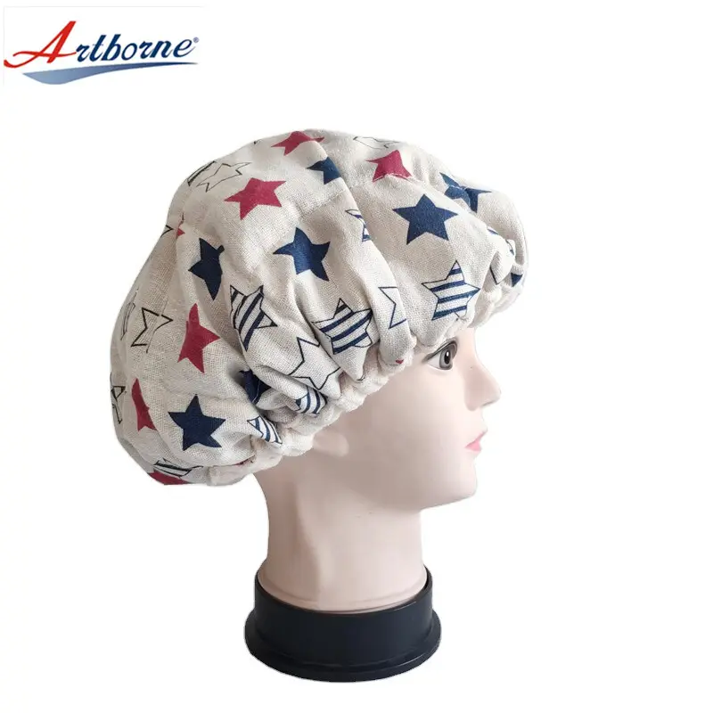 Artborne women thermal hair care hot head deep conditioning cap factory for shower 4