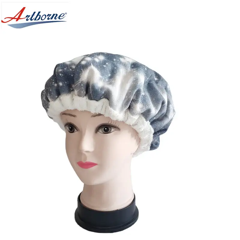 home Use Care Hair Steamer Cap Hot and Cold Therapy Flaxseed or Clay Bead Interior for Steaming Hair Styling and Treatment Steam Cap 1