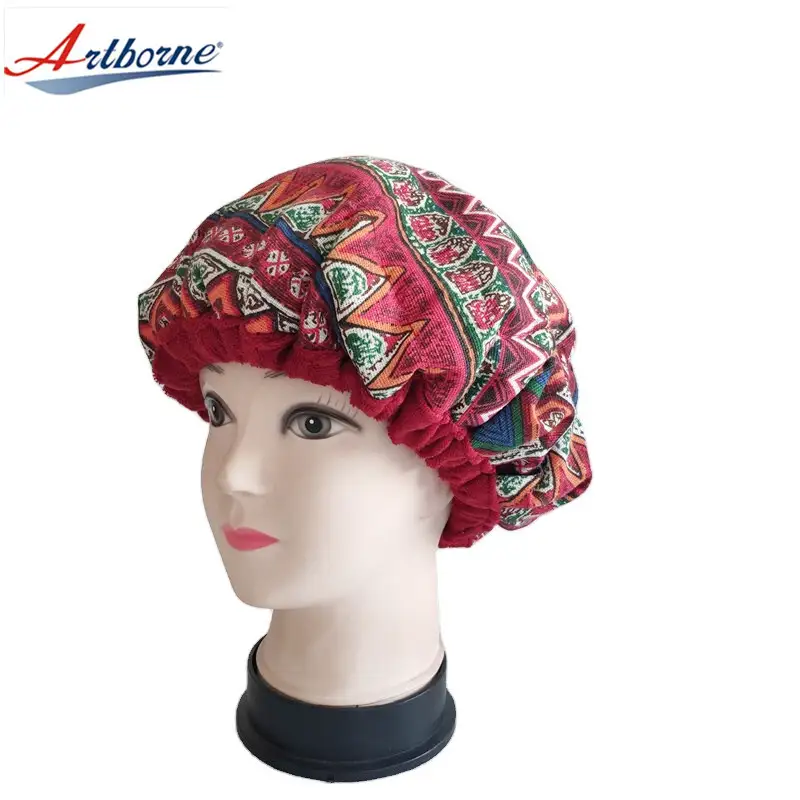 New Arrival Reusable Steam Cap Hot Heat Cap Spa Thermal Steamer Clay Bead Treatment Mask Hat Bonnet Cap Deep Conditionting Hair Care Cap Heated Cap 1