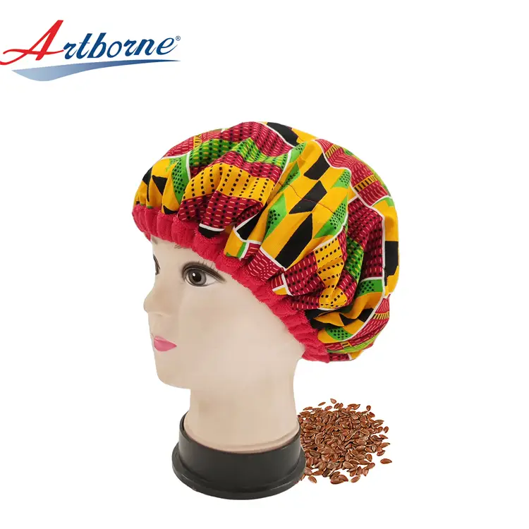 Cordless Deep Conditioning Heat Cap Safe Microwavable Heat Cap for Steaming Heat Therapy Hair Steaming Cap Flaxseed Cap 1