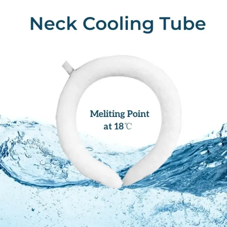 Neck Cooling Tube, Neck Cooling Ring, Reusable Wearable Cooling Neck Wraps for Summer Cold Gel Ice Pack Reusable Neck Cooler 1