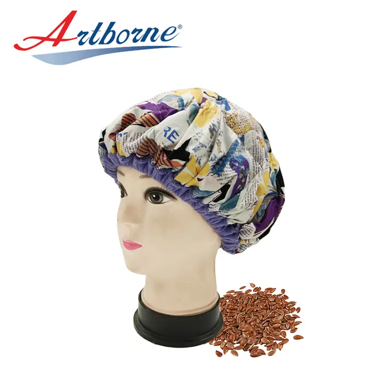 Reusable Cordless Flaxseed Heat Cap Hair Steamer Deep Conditioning Heat Cap Hair Therapy Heat Cap 1