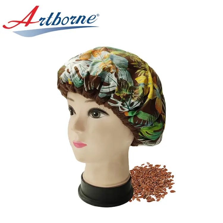 Cordless Microwavable Deep Conditioning Linseed Hair Steamer Bonnet Hair Care Treatment Heating Flaxseeds Cap For Steaming 1