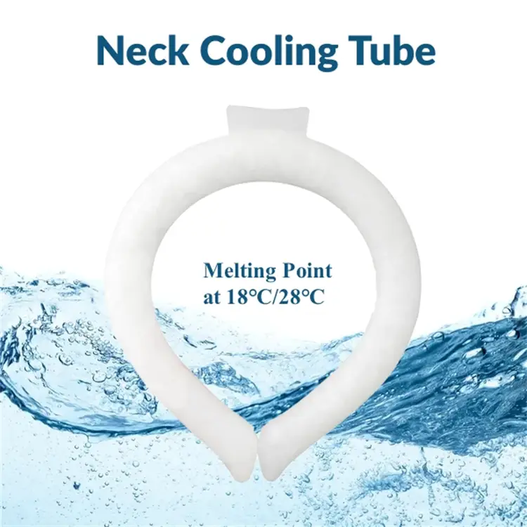 Neck Cooling Tube, Reusable Wearable PCM Cooling Neck Wraps for Summer Heat, Neck Cooling Ring 1