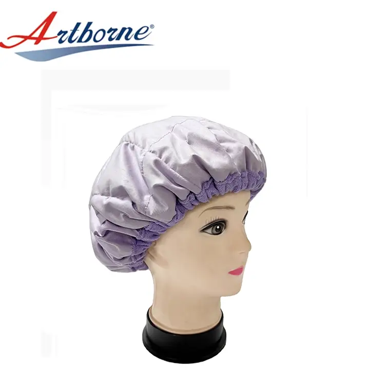 Cordless Deep Conditioning Heat Cap, Microwavable Treatment Steaming Heat Cap for Thermal Spa Curly Hair, 100% Natural Cotton Flaxseed Cap 1