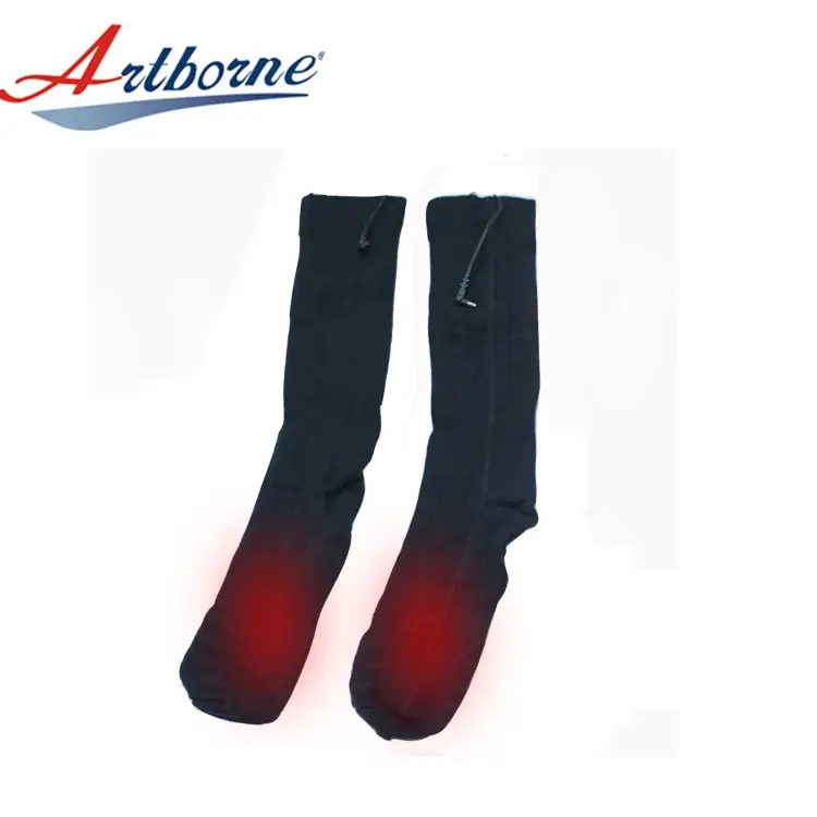 Rechargeable USB Electric Heated Socks Battery Powered Winter Foot Warmers Ski Socks Men Sock 1