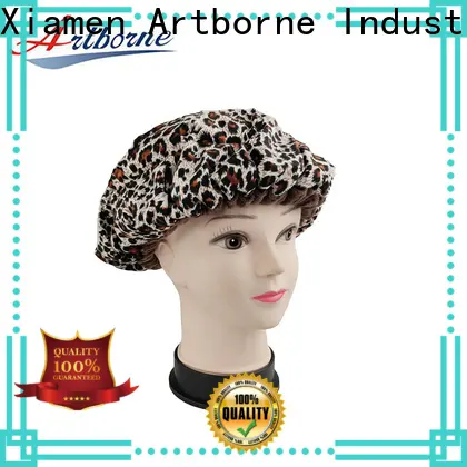 Artborne top waterproof shower cap factory for lady 1