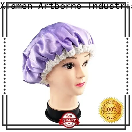 Artborne custom satin hair cap suppliers for shower 1