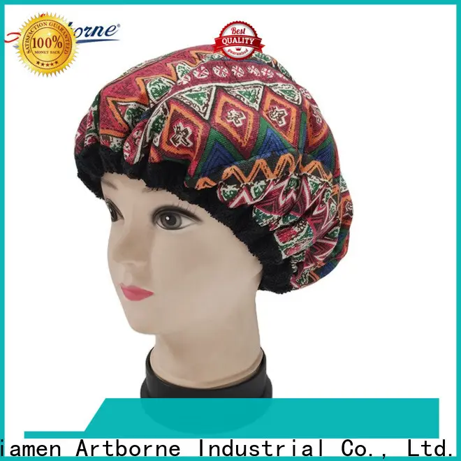 Artborne hair satin hair cap for business for shower 1